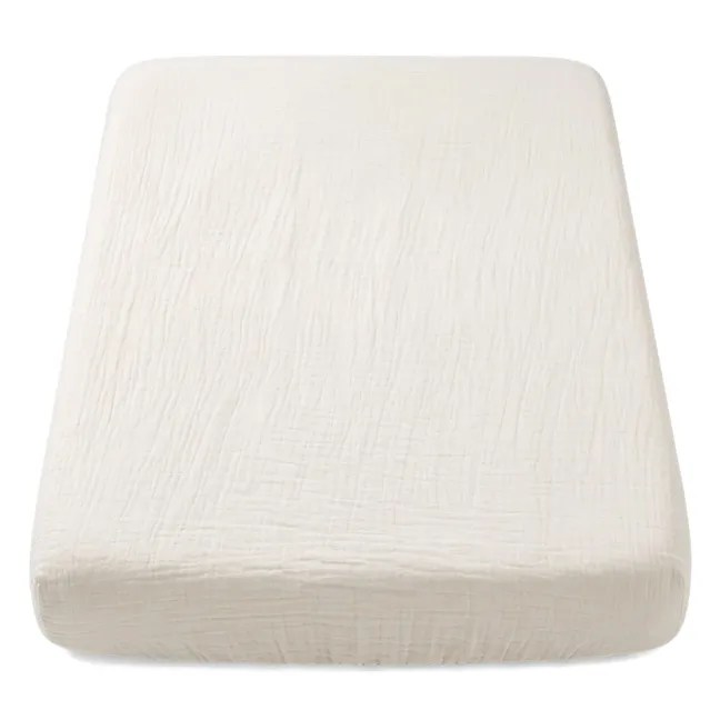 Denise changing mat cover sheet | Ivory Gauze