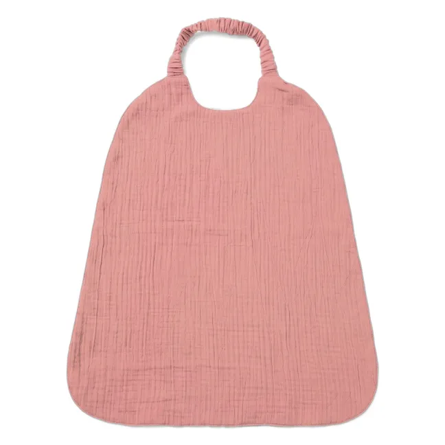 Large Gustave bib | Old Rose Gauze