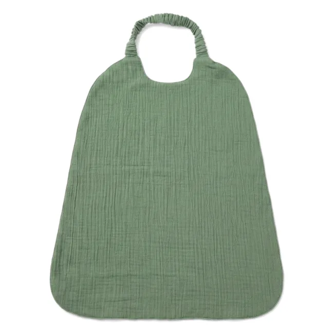 Grand bavoir Gustave | Gaze Vert Mousse