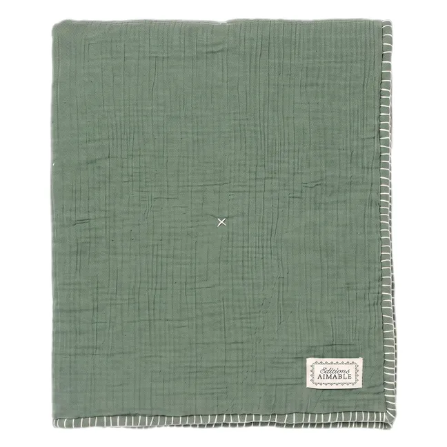Pablo Throw | Moss Green Gauze