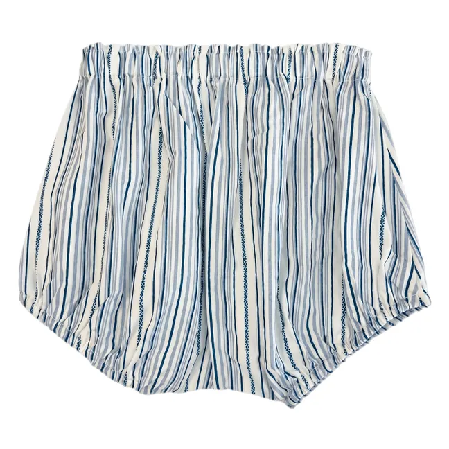 Bloomer Bérénice | Popeline Rayures Azur