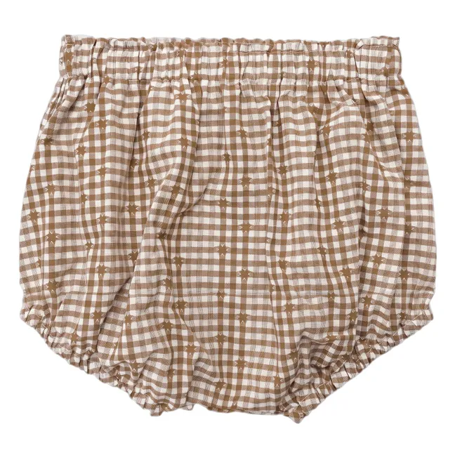 Bloomer Bérénice | Coton Vichy Noisette