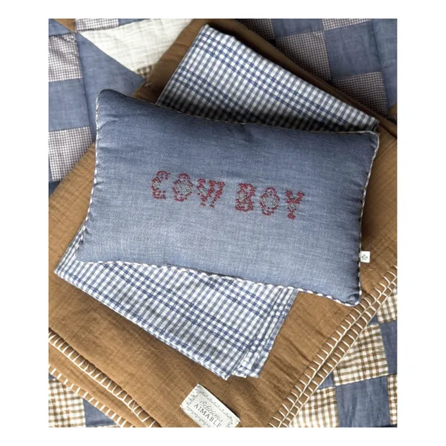 Coussin Cowboy Camille | Chambray Bleu