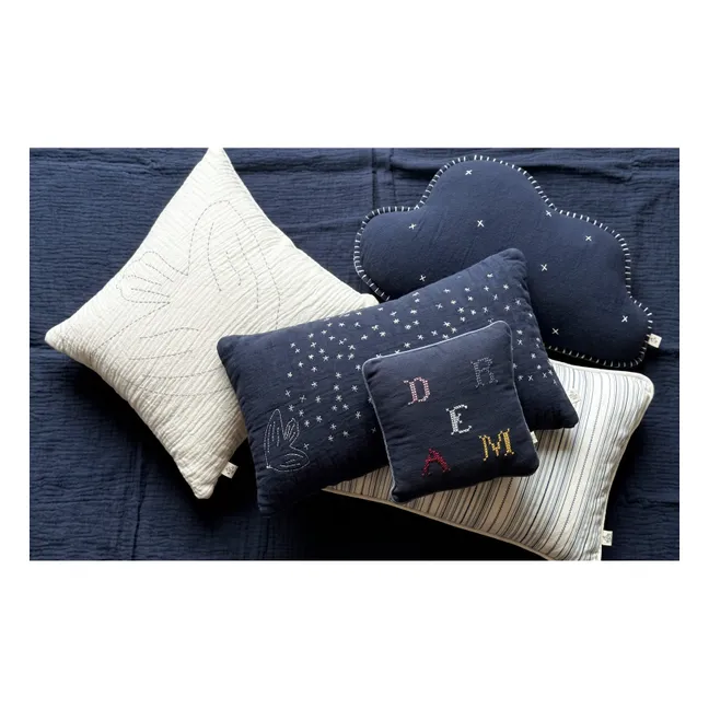 Dream Clovis cushion | Night Blue Gauze