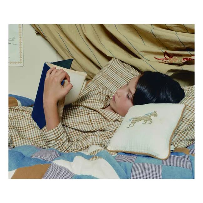 Clovis horse cushion | Ivory Gauze