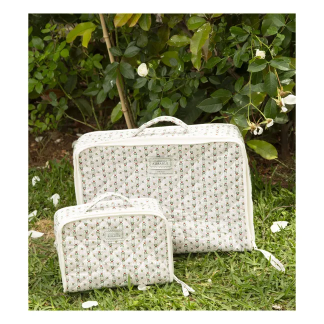 Vadim fabric suitcase | Pommette Poplin