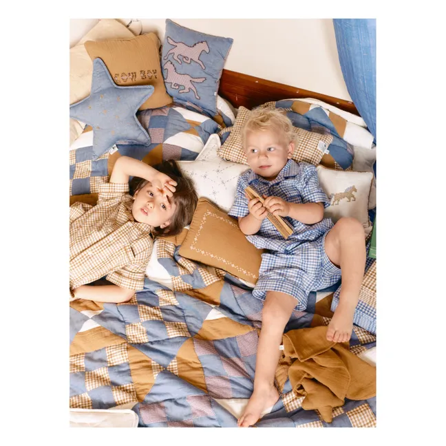Coussin frise cowboy Camille | Gaze Noisette