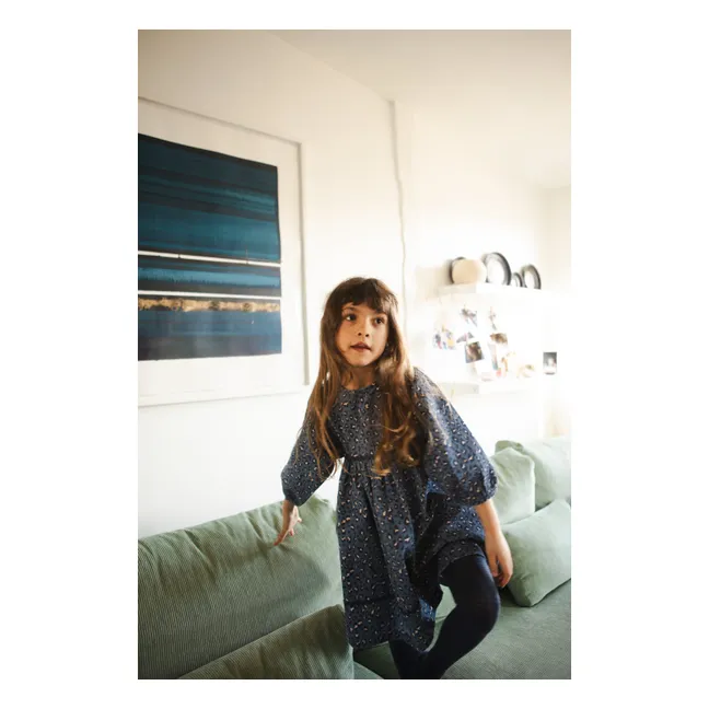 Robe Mahana Léopard Denim | Bleu