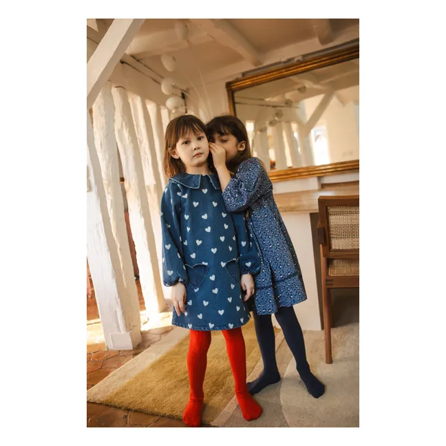 Robe Mahana Léopard Denim | Bleu