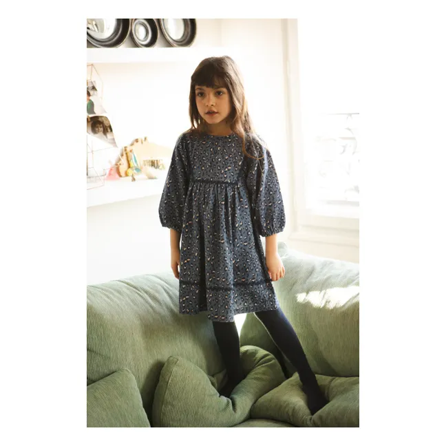 Robe Mahana Léopard Denim | Bleu