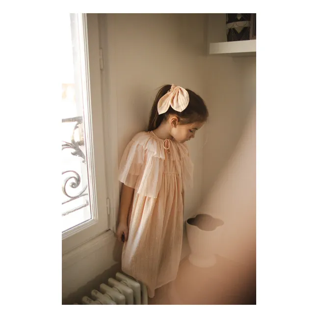 Chouchou Libellule Rayé | Rose pâle
