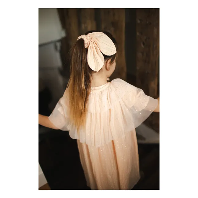Chouchou Libellule Rayé | Rose pâle