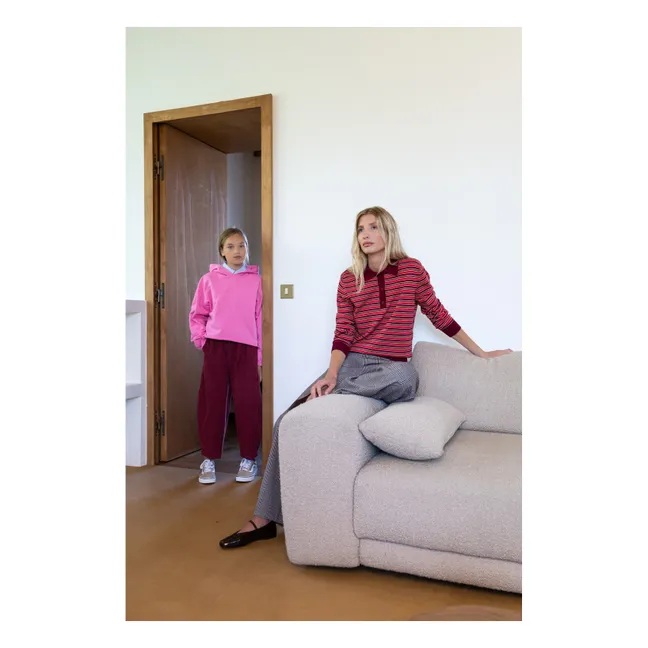 Pantalon Balloon Ginger | Rouge cerise