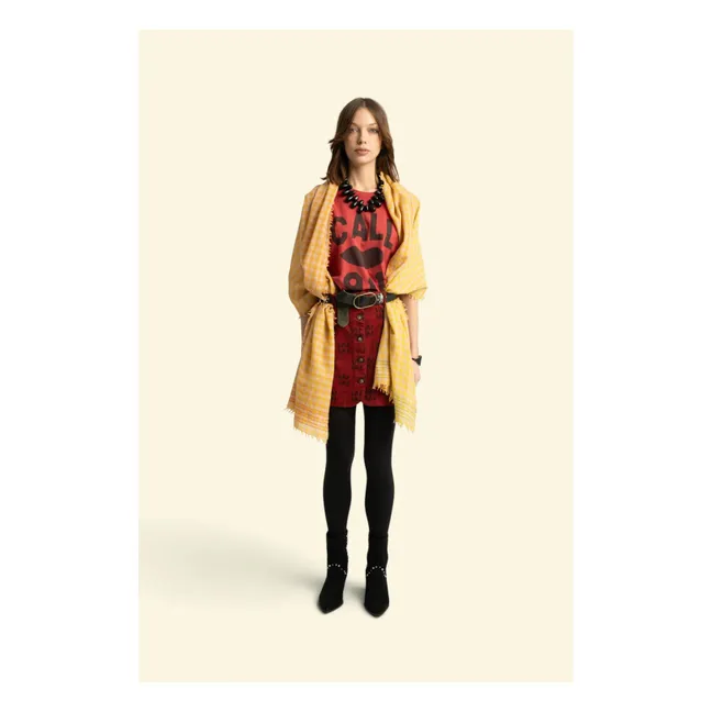 T-Shirt Alicia Lin et Coton | Rouge