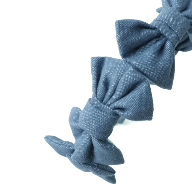 Serre-Tête Nœuds Azzura Chambray | Bleu