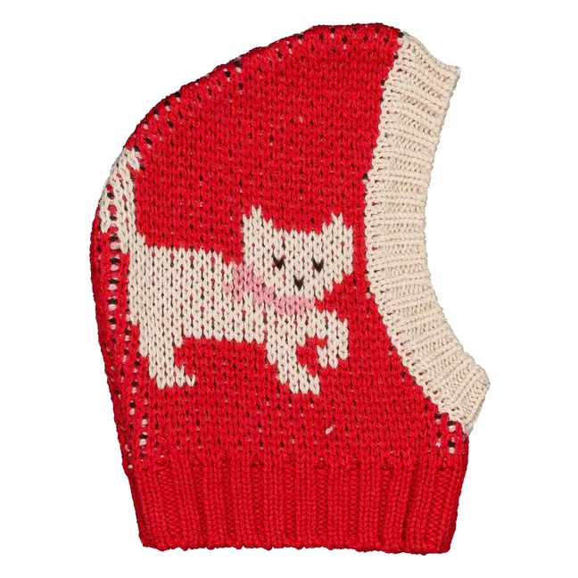 Cagoule Pinguin Chat Bébé | Rouge