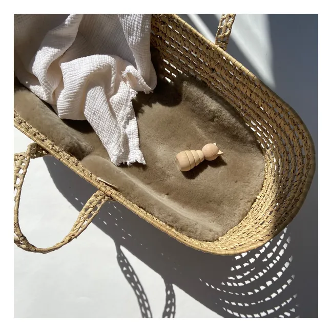 Sheepskin for Strollers and Carriers - 68x44 cm | Toast