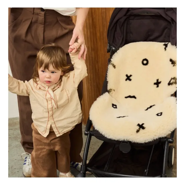 Sheepskin for Strollers and Carriers - 68x44 cm | White