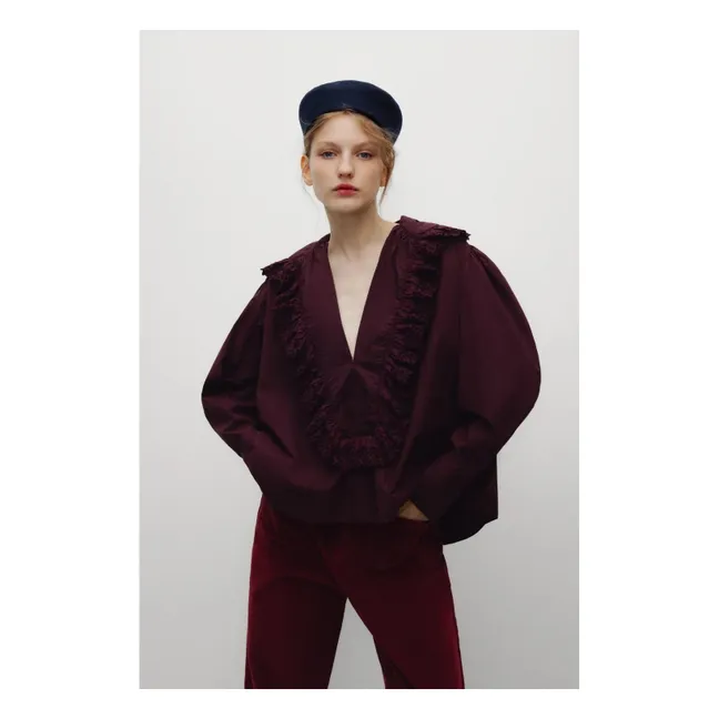 Blouse Vega Coton | Bordeaux