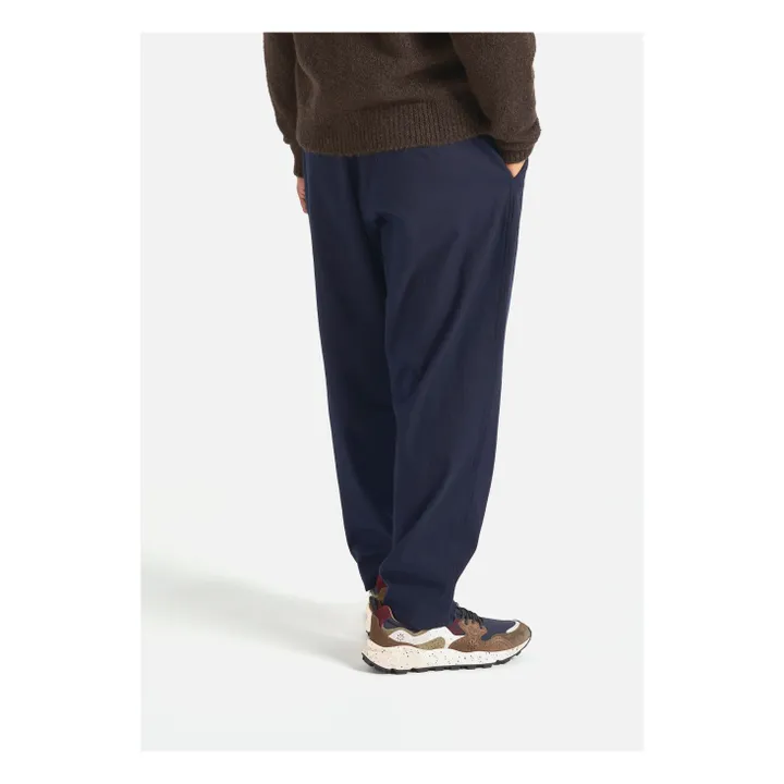 Pantalon Track Moleskine | Bleu marine- Image produit n°2