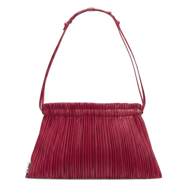 Sac Shell Cuir Vegan | Rouge cerise