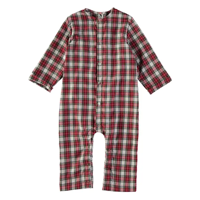 Pyjama Cosi Tartan Coton Bio | Rouge