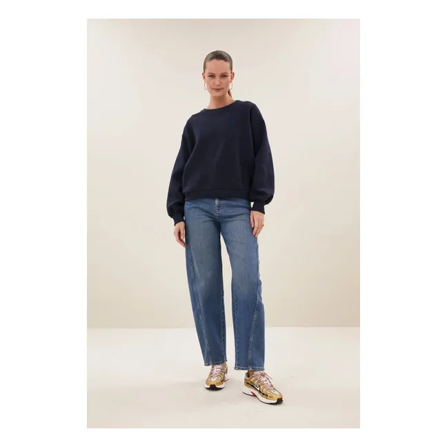 Sweat Lili Sparkle Coton | Bleu marine