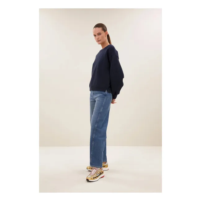 Sweat Lili Sparkle Coton | Bleu marine