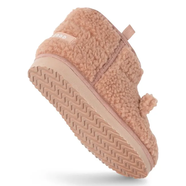 Boots Façon Sherpa Alban Chat Fibres Recyclées | Rose