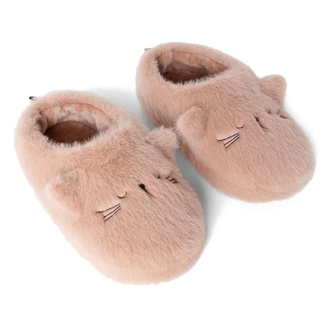 Chaussons Aviaja Chats Fibres Recyclées | Rose