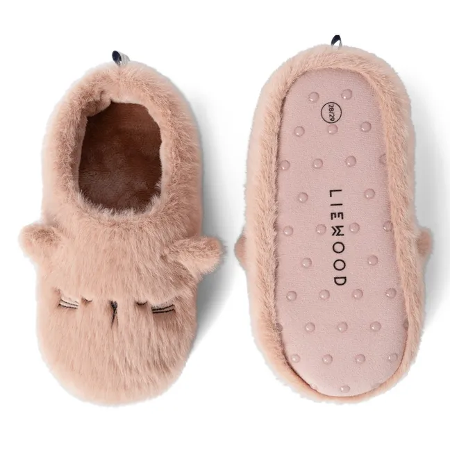 Chaussons Aviaja Chats Fibres Recyclées | Rose