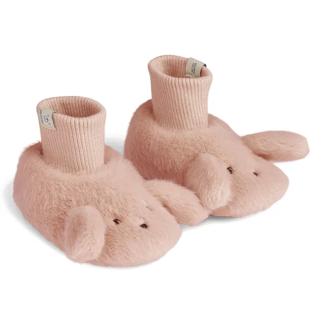 Chaussons Beth Lapins Fibres Recyclées | Rose