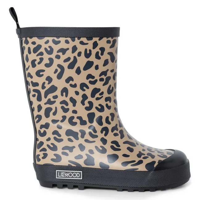 Bottes de Pluie Mason Léopard | Marron