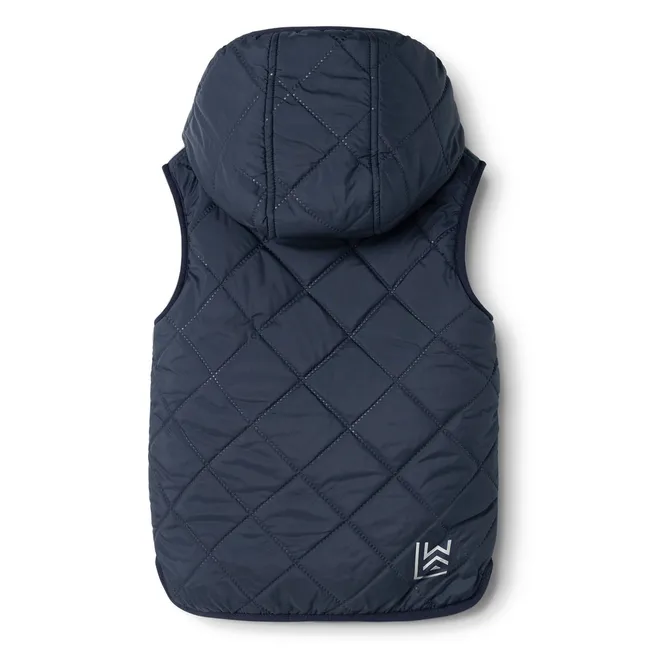 Veste Sans Manches Façon Sherpa Diana Fibres Recyclées | Bleu nuit