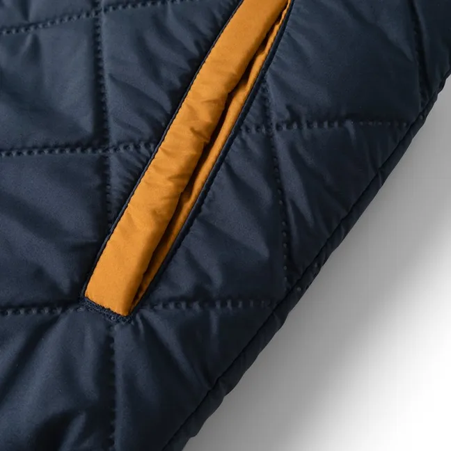 Veste Sans Manches Façon Sherpa Diana Fibres Recyclées | Bleu nuit