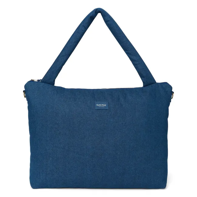 Denim diaper bag