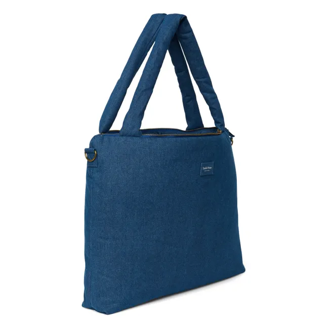 Denim diaper bag