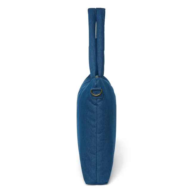 Denim diaper bag