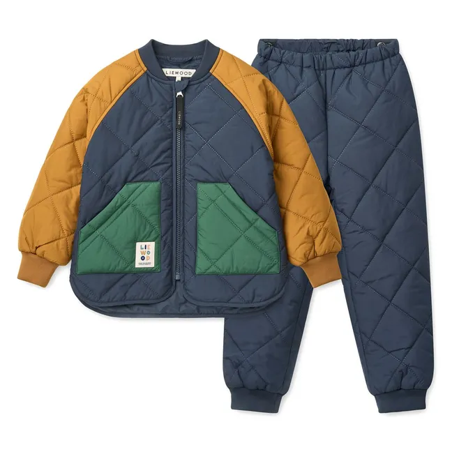 Ensemble Thermique Zella Fibres Recyclées | Bleu nuit