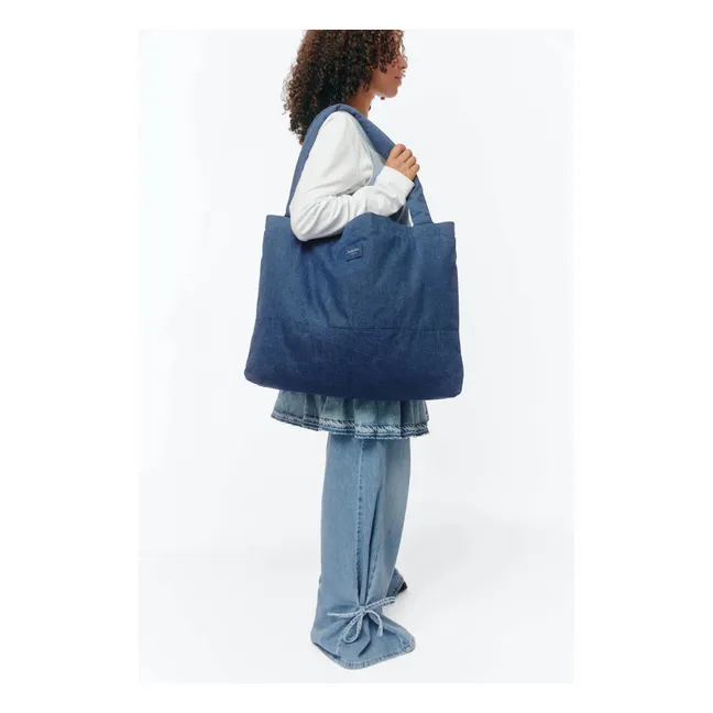 Denim mom bag