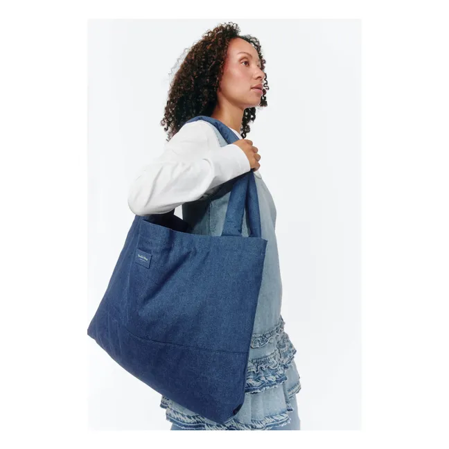 Denim mom bag