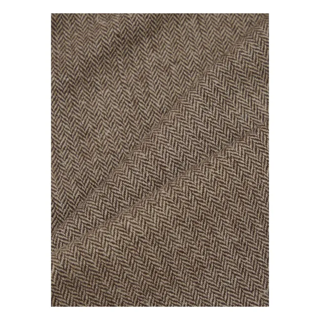 Pantalon Plissé Laine | Taupe