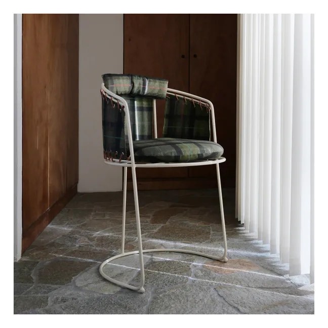 Chaise Palmer velours tartan | Vert