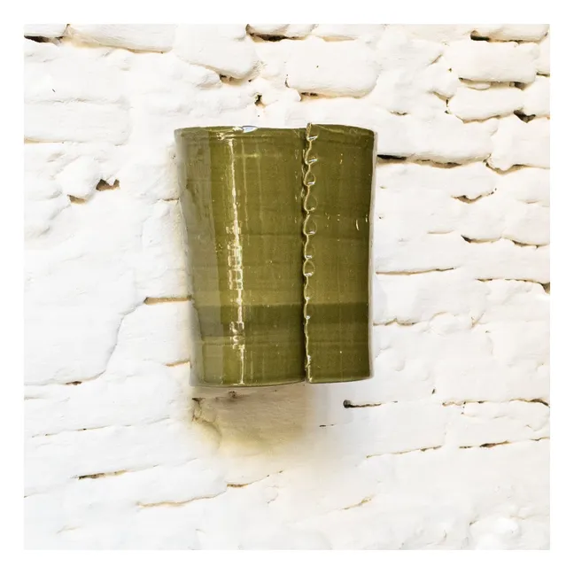 Ines Ceramic Wall Sconce | Khaki
