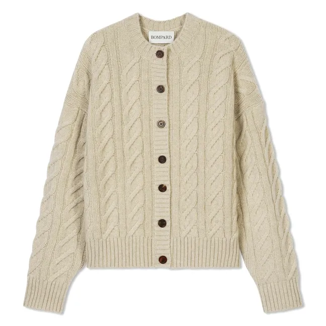 Cardigan À Torsades Cachemire | Avoine