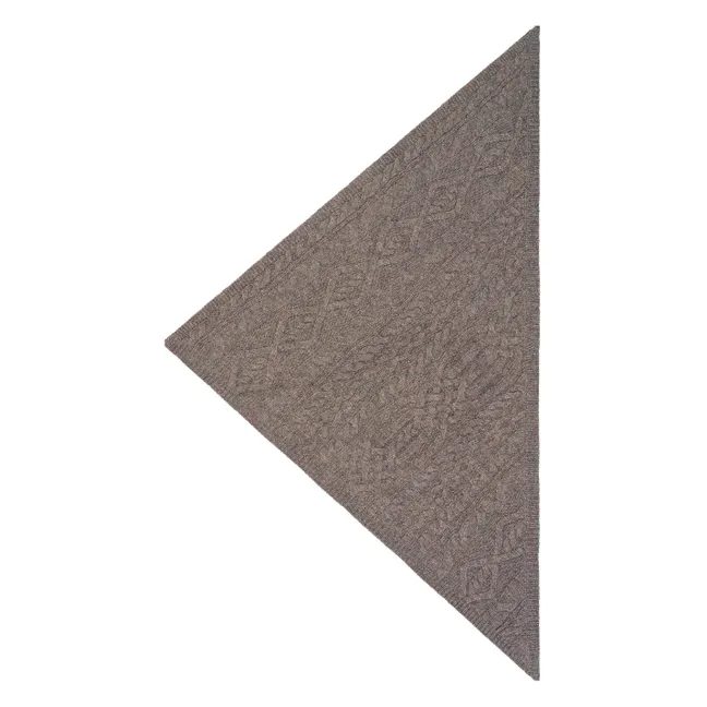 Foulard Triangle Sacha Cachemire | Marron glacé