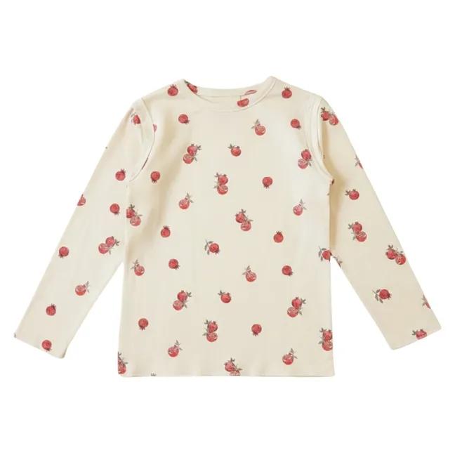Lala Grenades Organic Cotton T-Shirt | Ecru