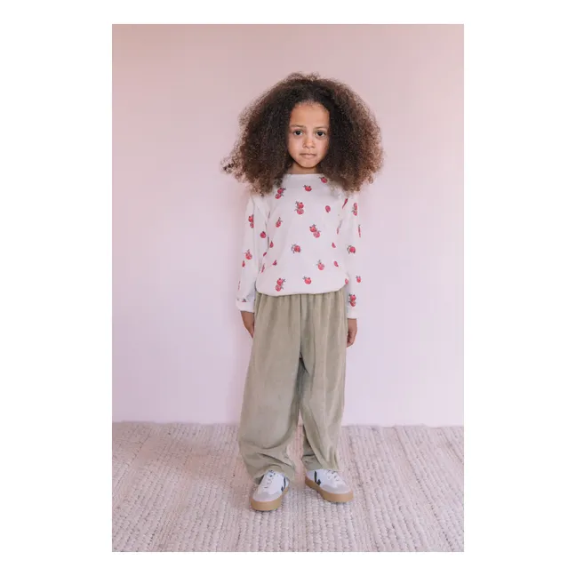 Lala Grenades Organic Cotton T-Shirt | Ecru