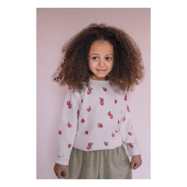 Lala Grenades Organic Cotton T-Shirt | Ecru
