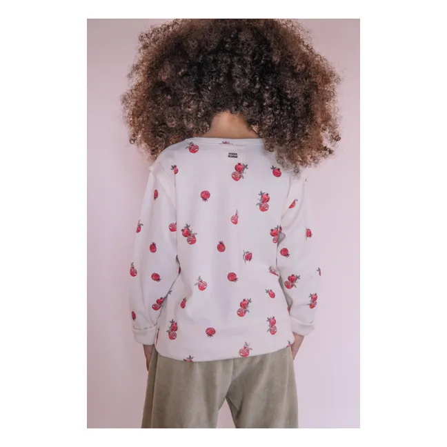 Lala Grenades Organic Cotton T-Shirt | Ecru